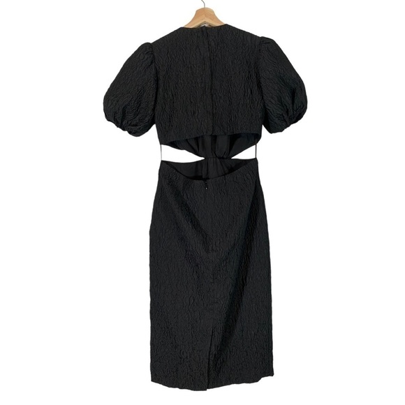 J.Crew Cutout Textured Organza Midi Dress Size 6 - Picture 6 of 10